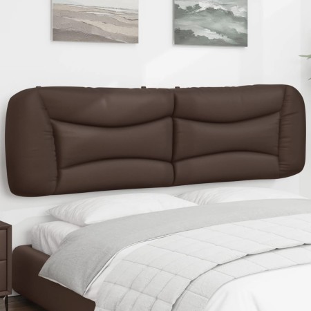 Cabecero de cama acolchado cuero sintético marrón 180 cm de , Cabeceros y pies de cama - Ref: Foro24-374609, Precio: 83,05 €,...