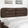 Cabecero de cama acolchado cuero sintético marrón 180 cm de , Cabeceros y pies de cama - Ref: Foro24-374609, Precio: 81,95 €,...