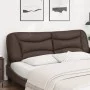 Cabecero de cama acolchado cuero sintético marrón 180 cm de , Cabeceros y pies de cama - Ref: Foro24-374609, Precio: 81,95 €,...
