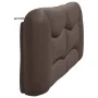 Cabecero de cama acolchado cuero sintético marrón 180 cm de , Cabeceros y pies de cama - Ref: Foro24-374609, Precio: 81,95 €,...