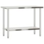 Mesa de trabajo de cocina acero inoxidable 110x55x85 cm de , Restauración - Ref: Foro24-376465, Precio: 170,63 €, Descuento: %