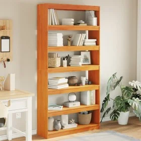 Estantería/divisor espacios madera maciza pino 100x30x199,5 cm de , Librerías y estanterías - Ref: Foro24-844136, Precio: 185...