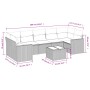 Set de sofás de jardín 8 pzas y cojines ratán sintético gris de , Conjuntos de jardín - Ref: Foro24-3218730, Precio: 487,84 €...