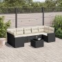 Set de sofás de jardín 8 piezas y cojines ratán sintético negro de , Conjuntos de jardín - Ref: Foro24-3218726, Precio: 462,8...
