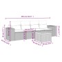 Set de muebles de jardín 5 pzas y cojines ratán sintético negro de , Conjuntos de jardín - Ref: Foro24-3225320, Precio: 336,4...