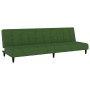Sofá cama de 2 plazas terciopelo verde oscuro de , Sofás - Ref: Foro24-375765, Precio: 229,10 €, Descuento: %