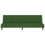 Sofá cama de 2 plazas terciopelo verde oscuro de , Sofás - Ref: Foro24-375765, Precio: 229,10 €, Descuento: %