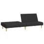 Sofá cama de 2 plazas tela negro de , Sofás - Ref: Foro24-375828, Precio: 241,66 €, Descuento: %
