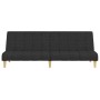 Sofá cama de 2 plazas tela negro de , Sofás - Ref: Foro24-375828, Precio: 245,88 €, Descuento: %