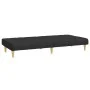 Sofá cama de 2 plazas tela negro de , Sofás - Ref: Foro24-375828, Precio: 241,66 €, Descuento: %