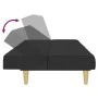 Sofá cama de 2 plazas tela negro de , Sofás - Ref: Foro24-375828, Precio: 241,66 €, Descuento: %