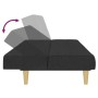 Sofá cama de 2 plazas tela negro de , Sofás - Ref: Foro24-375828, Precio: 245,88 €, Descuento: %