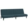 Sofá cama de 2 plazas terciopelo azul de , Sofás - Ref: Foro24-375840, Precio: 229,59 €, Descuento: %