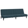 Sofá cama de 2 plazas terciopelo azul de , Sofás - Ref: Foro24-375840, Precio: 233,63 €, Descuento: %
