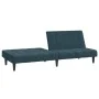 Sofá cama de 2 plazas terciopelo azul de , Sofás - Ref: Foro24-375840, Precio: 229,59 €, Descuento: %