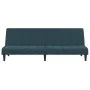 Sofá cama de 2 plazas terciopelo azul de , Sofás - Ref: Foro24-375840, Precio: 229,59 €, Descuento: %