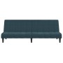 Sofá cama de 2 plazas terciopelo azul de , Sofás - Ref: Foro24-375840, Precio: 233,63 €, Descuento: %