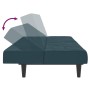 Sofá cama de 2 plazas terciopelo azul de , Sofás - Ref: Foro24-375840, Precio: 233,63 €, Descuento: %