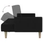 2 seater black fabric sofa bed by , Sofas - Ref: Foro24-375854, Price: 256,59 €, Discount: %