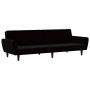 Sofá cama de 2 plazas terciopelo negro de , Sofás - Ref: Foro24-375863, Precio: 267,59 €, Descuento: %