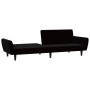 Sofá cama de 2 plazas terciopelo negro de , Sofás - Ref: Foro24-375863, Precio: 267,59 €, Descuento: %