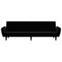 Sofá cama de 2 plazas terciopelo negro de , Sofás - Ref: Foro24-375863, Precio: 267,59 €, Descuento: %