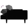 Sofá cama de 2 plazas terciopelo negro de , Sofás - Ref: Foro24-375863, Precio: 267,59 €, Descuento: %