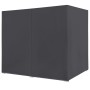 Tumbona cama con cortinas de ratán sintético gris de vidaXL, Camas para exteriores - Ref: Foro24-45647, Precio: 484,04 €, Des...