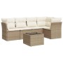 Juego de sofás jardín con cojines 6 pzas ratán sintético beige de , Conjuntos de jardín - Ref: Foro24-3217608, Precio: 400,41...