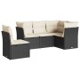 Set de muebles de jardín 5 pzas y cojines ratán sintético negro de , Conjuntos de jardín - Ref: Foro24-3217636, Precio: 306,6...