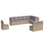 Juego de sofás jardín con cojines beige 10 pzas ratán sintético de , Conjuntos de jardín - Ref: Foro24-3249638, Precio: 646,1...