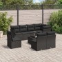 Set de sofás de jardín 8 piezas y cojines ratán sintético negro de , Conjuntos de jardín - Ref: Foro24-3249604, Precio: 556,9...