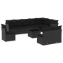 Set de sofás de jardín 11 pzas y cojines ratán sintético negro de , Conjuntos de jardín - Ref: Foro24-3249644, Precio: 689,02...