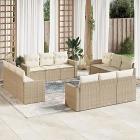 Set de sofás de jardín 12 pzas y cojines ratán sintético marrón de , Conjuntos de jardín - Ref: Foro24-3218758, Precio: 964,7...