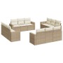 Set de sofás de jardín 12 pzas y cojines ratán sintético marrón de , Conjuntos de jardín - Ref: Foro24-3218758, Precio: 908,2...