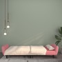 Sofá cama de 2 plazas terciopelo rosa de , Sofás - Ref: Foro24-375861, Precio: 257,98 €, Descuento: %