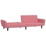 Sofá cama de 2 plazas terciopelo rosa de , Sofás - Ref: Foro24-375861, Precio: 253,48 €, Descuento: %