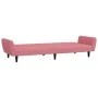 Sofá cama de 2 plazas terciopelo rosa de , Sofás - Ref: Foro24-375861, Precio: 253,48 €, Descuento: %