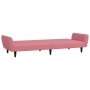Sofá cama de 2 plazas terciopelo rosa de , Sofás - Ref: Foro24-375861, Precio: 257,98 €, Descuento: %
