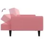Rosafarbenes 2-Sitzer-Schlafsofa aus Samt von , Sofas - Ref: Foro24-375861, Preis: 253,48 €, Rabatt: %
