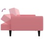 Sofá cama de 2 plazas terciopelo rosa de , Sofás - Ref: Foro24-375861, Precio: 257,98 €, Descuento: %