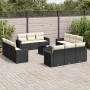 Set de sofás de jardín y cojines 13 pzas ratán sintético negro de , Conjuntos de jardín - Ref: Foro24-3218766, Precio: 831,92...