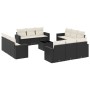 Set de sofás de jardín y cojines 13 pzas ratán sintético negro de , Conjuntos de jardín - Ref: Foro24-3218766, Precio: 831,92...