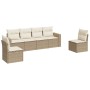 Juego de sofás jardín con cojines 6 pzas ratán sintético beige de , Conjuntos de jardín - Ref: Foro24-3218798, Precio: 379,18...