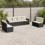 Set de sofás de jardín 8 piezas y cojines ratán sintético negro de , Conjuntos de jardín - Ref: Foro24-3218836, Precio: 428,6...