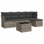 Set de muebles de jardín 6 pzas y cojines ratán sintético gris de , Conjuntos de jardín - Ref: Foro24-3217570, Precio: 322,30...