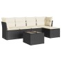 Set de sofás de jardín 6 piezas y cojines ratán sintético negro de , Conjuntos de jardín - Ref: Foro24-3217566, Precio: 314,5...