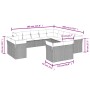 Set sofás de jardín con cojines 13 piezas ratán sintético gris de , Conjuntos de jardín - Ref: Foro24-3218550, Precio: 832,61...
