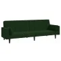 Sofá cama de 2 plazas con dos almohadas terciopelo verde oscuro de , Sofás - Ref: Foro24-375849, Precio: 271,87 €, Descuento: %