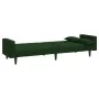 2-seater sofa bed with two dark green velvet pillows by , Sofas - Ref: Foro24-375849, Price: 271,87 €, Discount: %